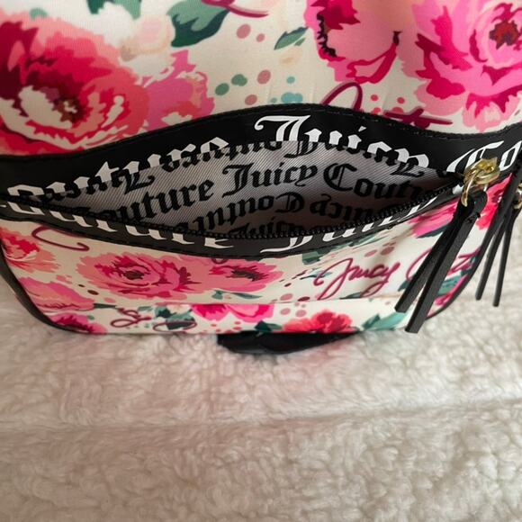 Brand New White/Black  JUICY COUTURE Pick-UR-Petal Gorgeous Flowered Backpack main image 9